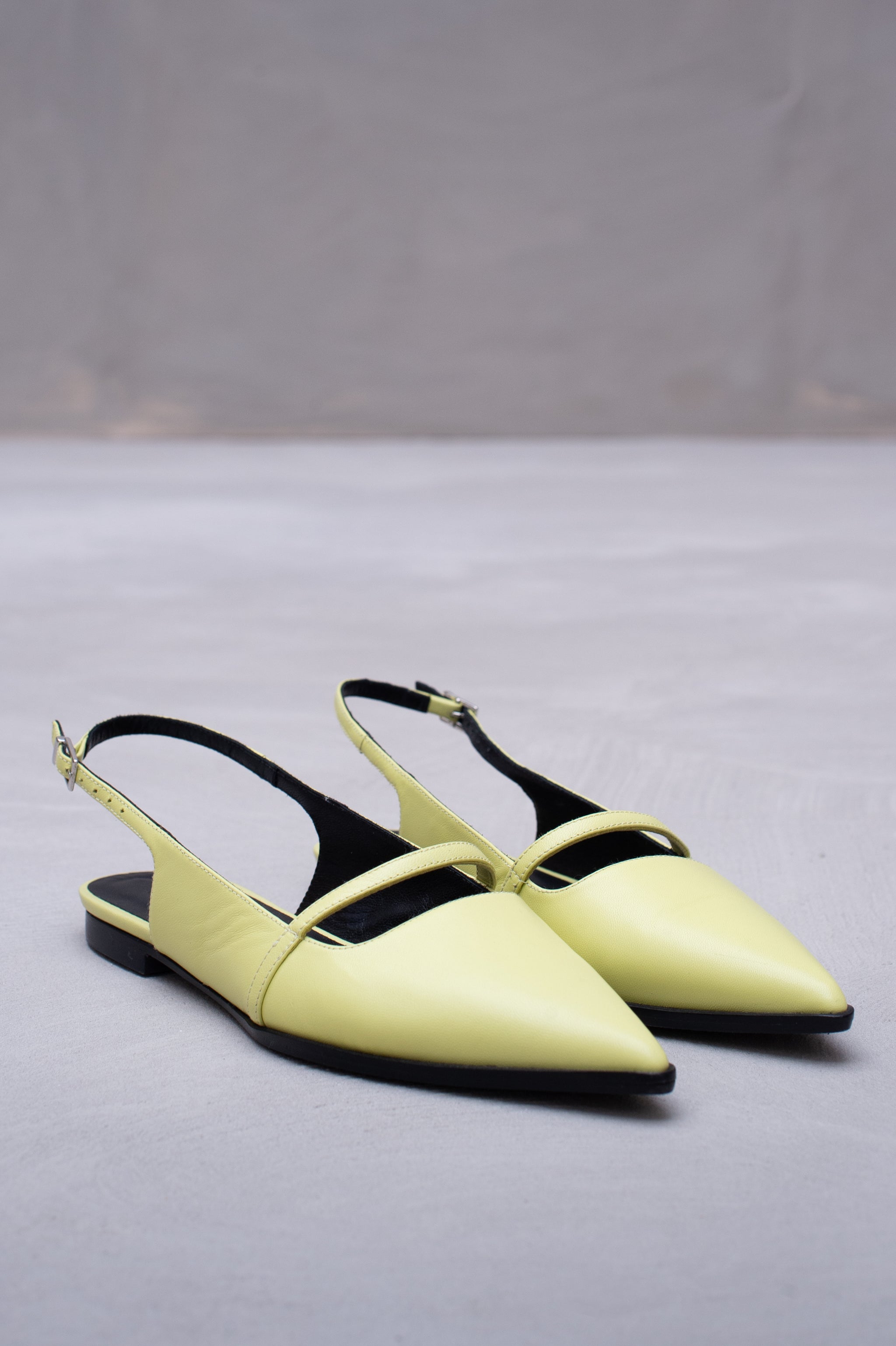 Dallie slingback en herbe citronnelle