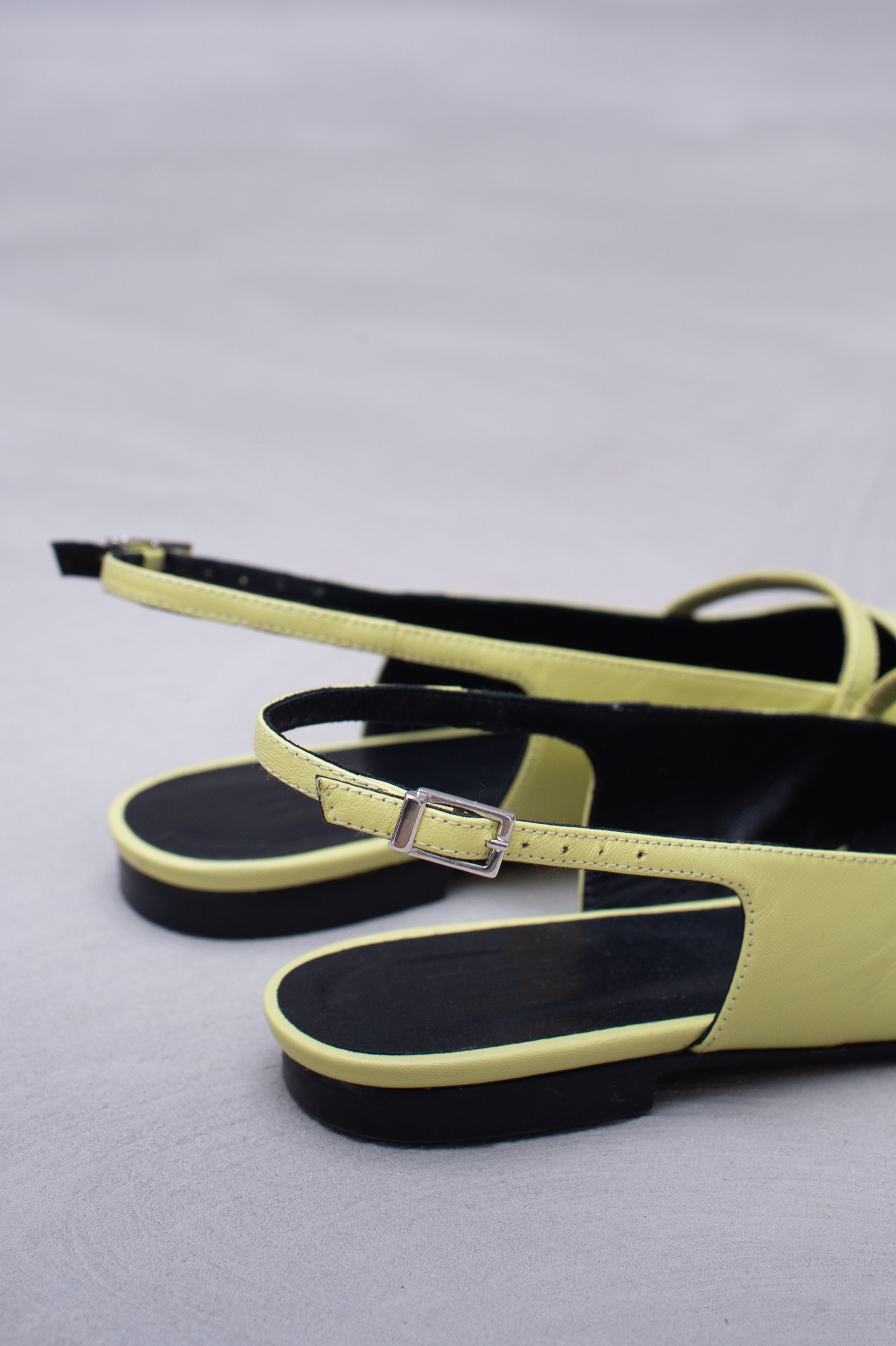 Dallie slingback en herbe citronnelle
