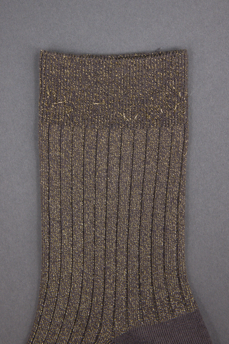 Gido lurex sok in sand+gold