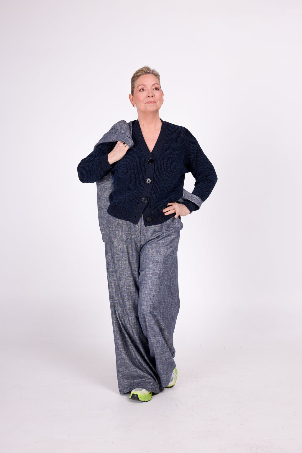 Velasco midnight blue cardigan