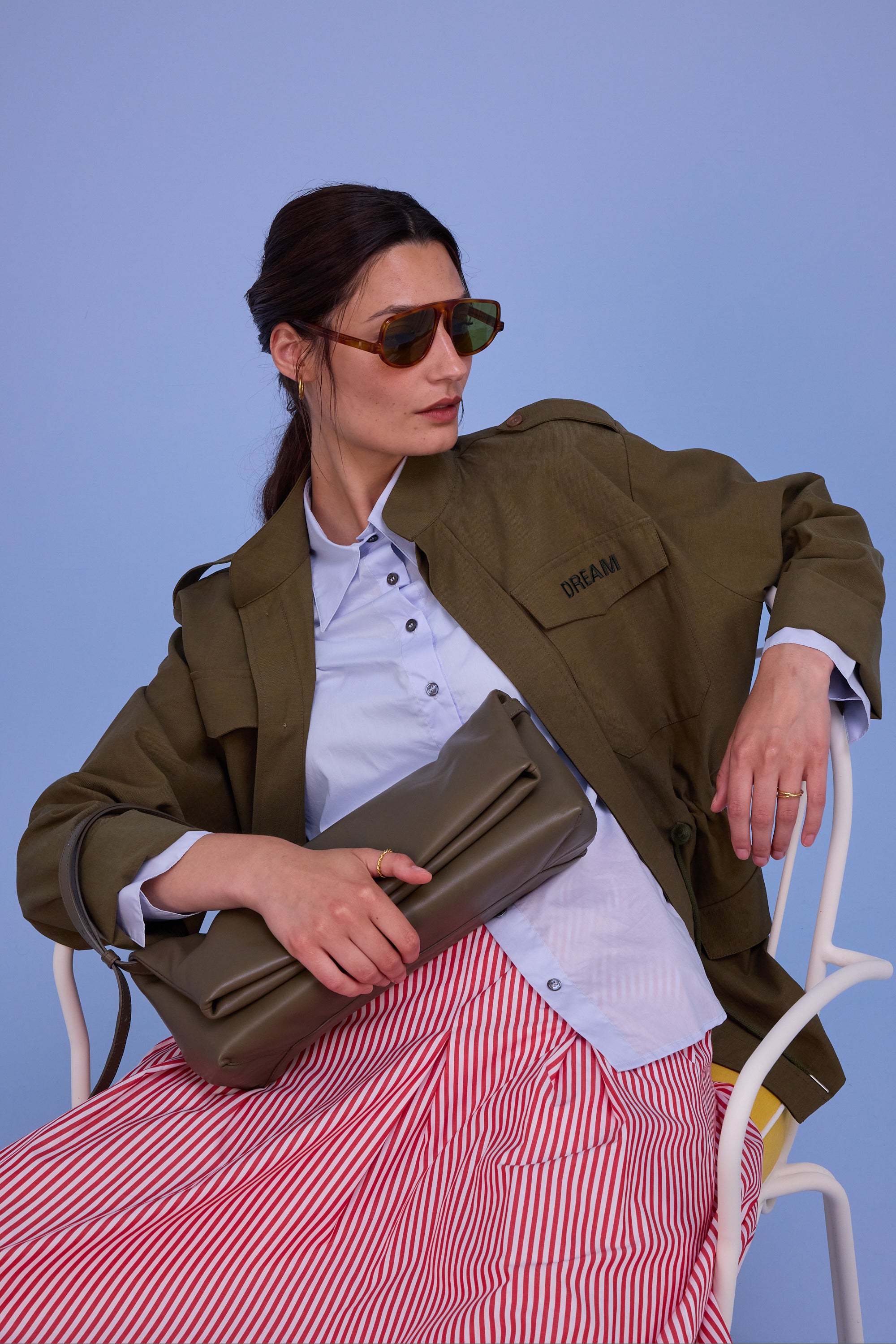 Gennaro handbag in olive