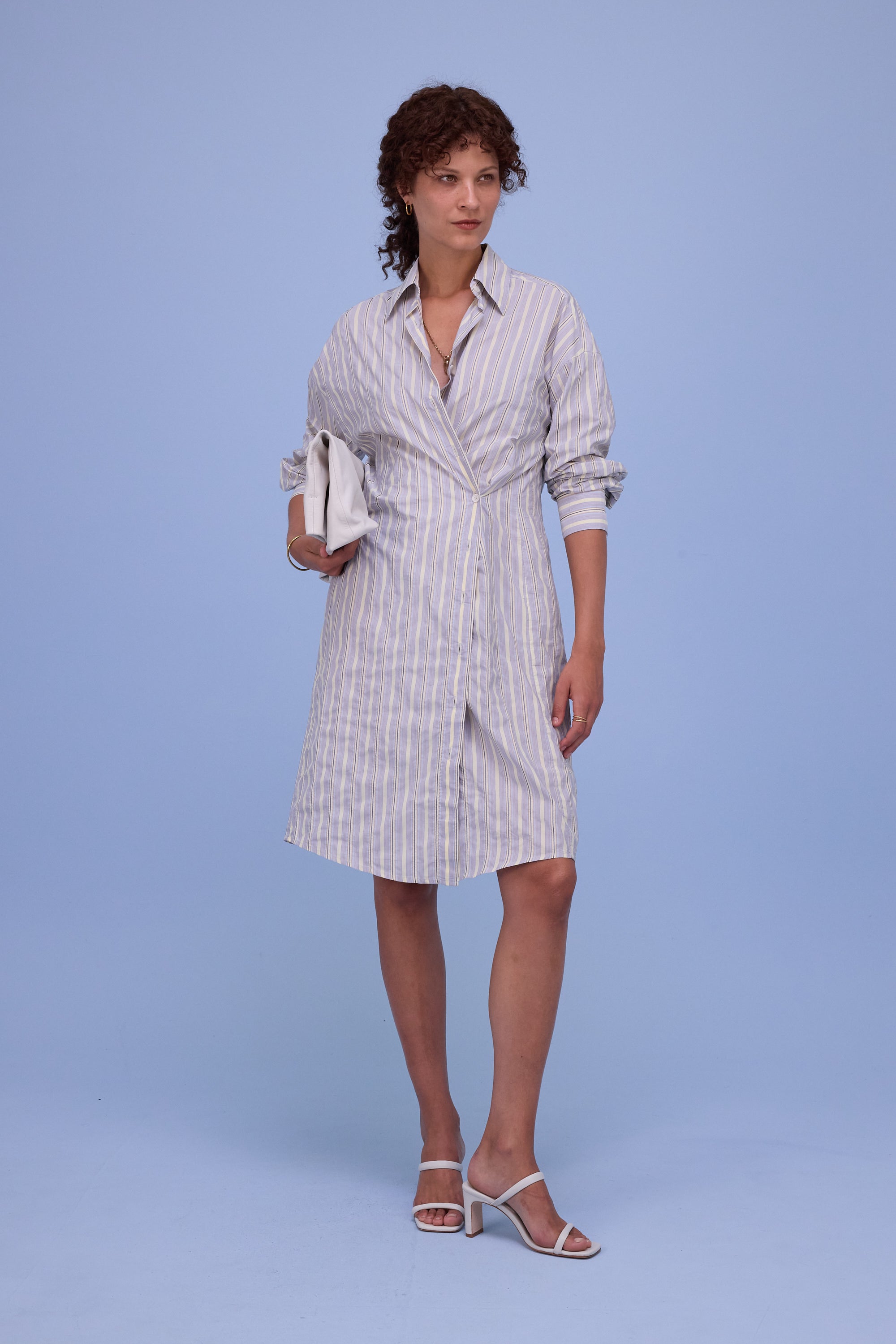 Pochette en blanc cassé