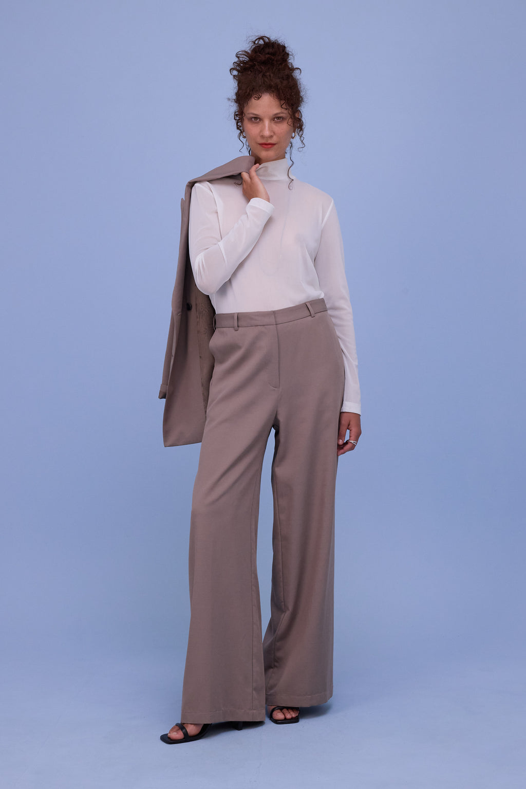 Hedson top in white mesh