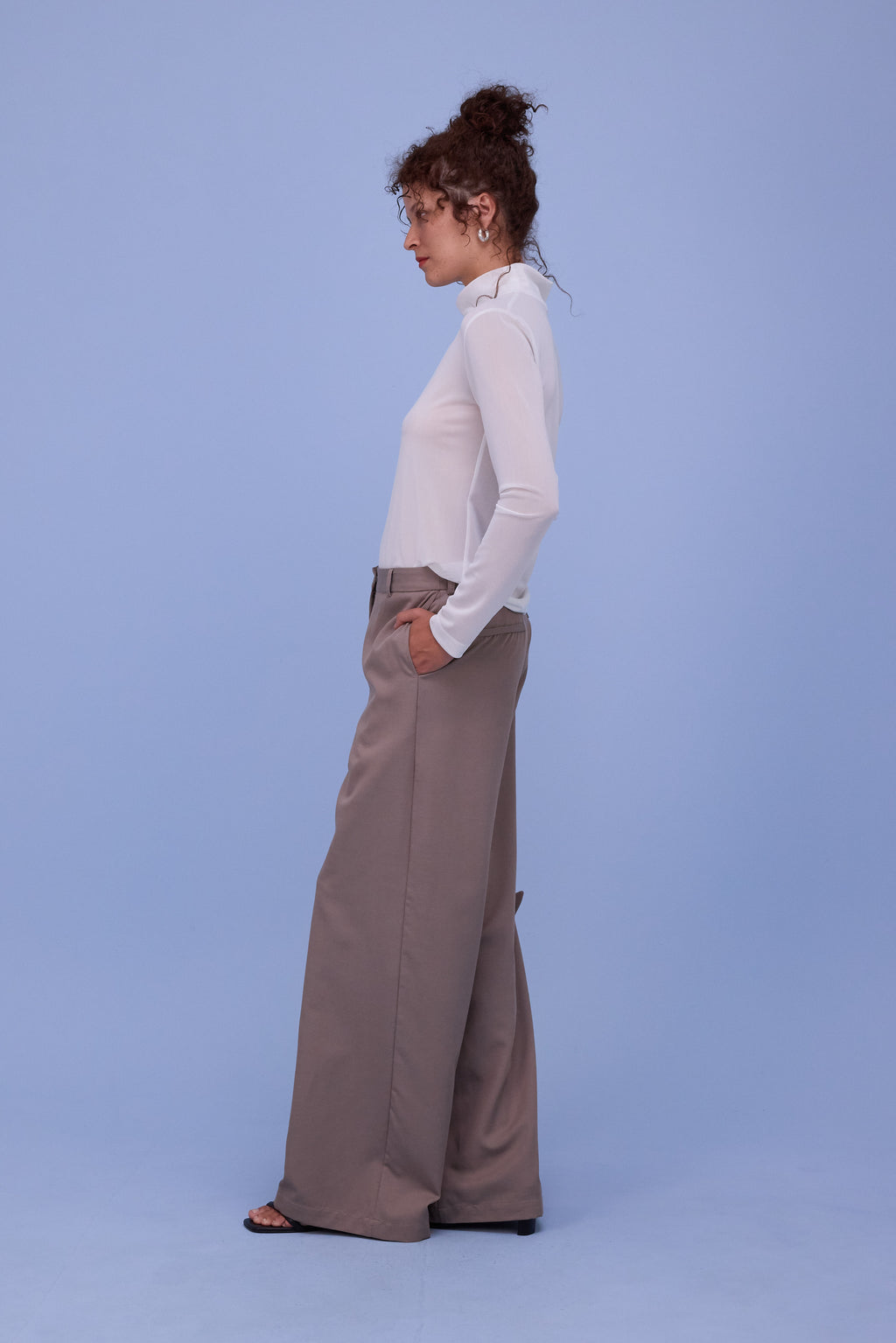 Hedson top in white mesh