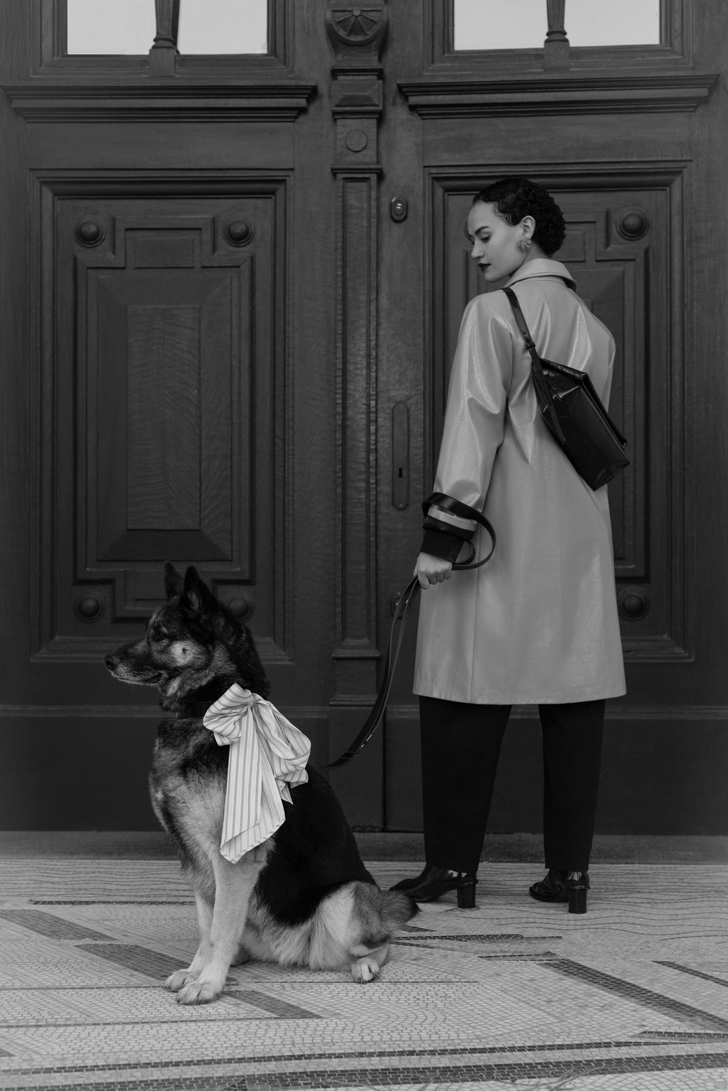 Olive strik in brown ecru vintage cotton stripes