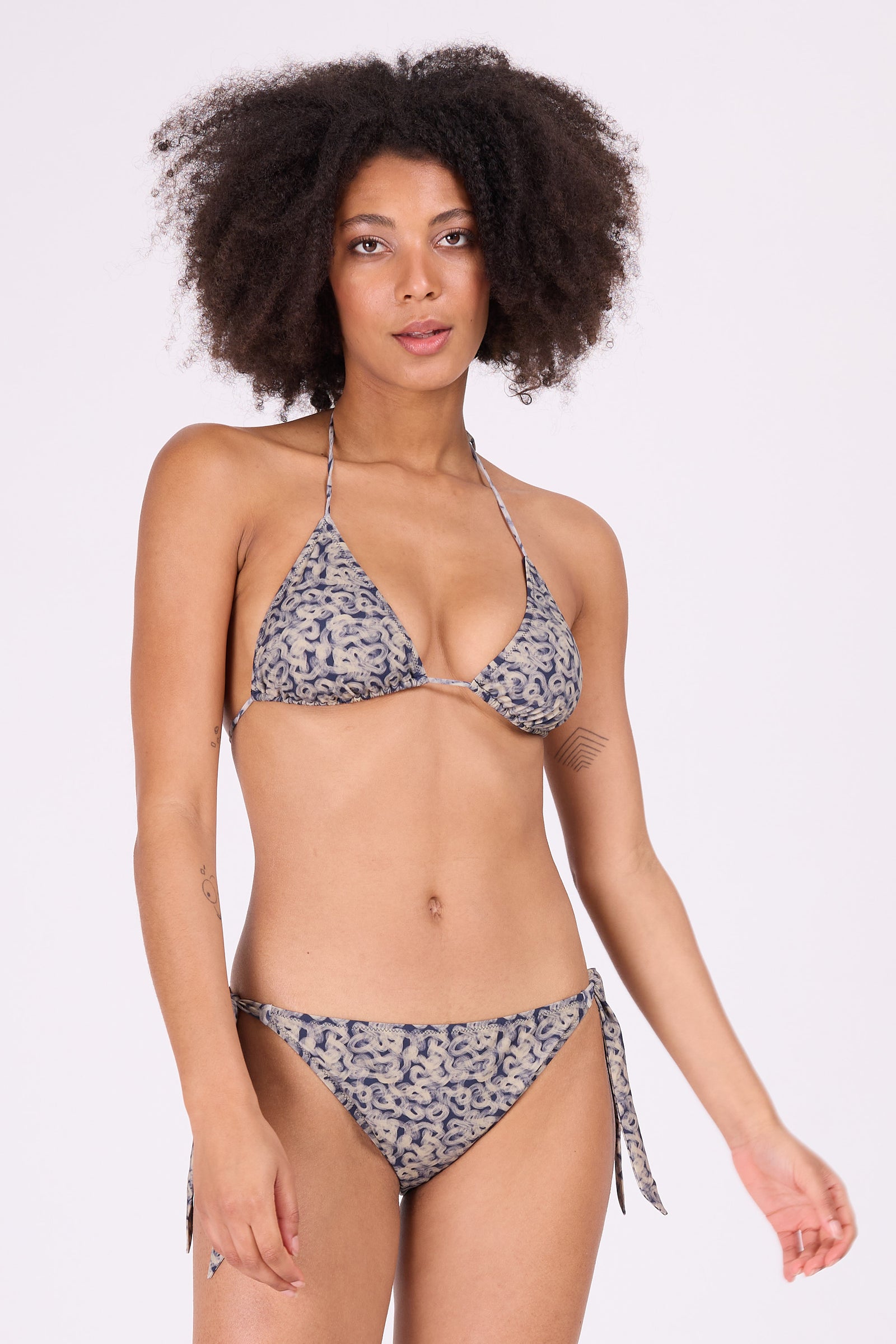Bikini with Small Medusa Swirl print