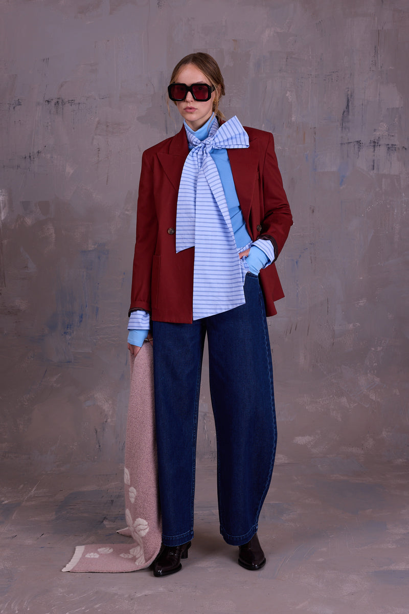 Dotty sweater in sky blue